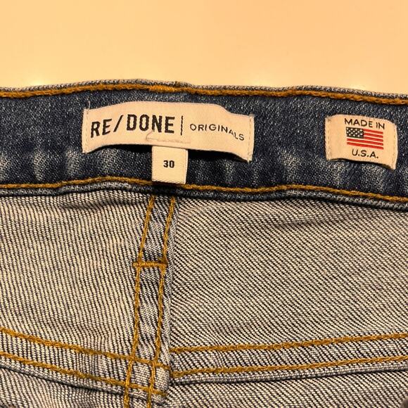 Re/Done Mid Rise Kick Flare Stretch Size 30 - Picture 8 of 12